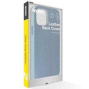Accezz Leather Backcover met MagSafe iPhone 14 Pro Max - Donkerblauw