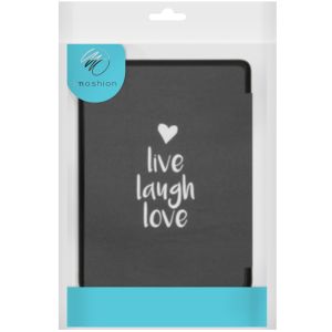 iMoshion Design Slim Hard Case Bookcase Kobo Clara HD-Live Laugh Love