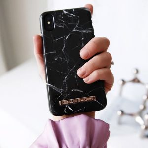 iDeal of Sweden Fashion Backcover Samsung Galaxy S23 Ultra - Black Thunder Marble