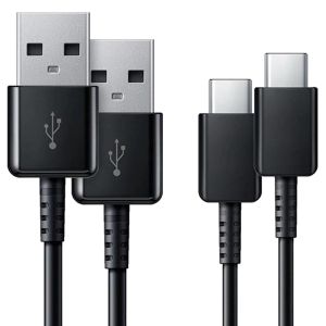 Samsung 2 x USB-C naar USB kabel Samsung Galaxy A34 (5G) - 1,5 meter - Zwart