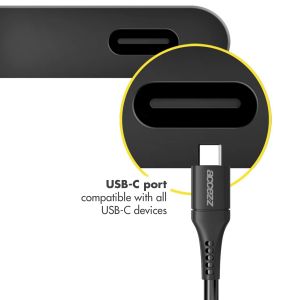 Accezz USB-C naar USB kabel iPhone 15 Plus - 1 meter - Zwart