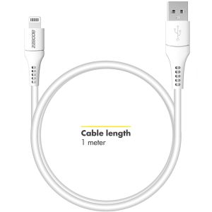 Accezz Lightning naar USB kabel iPhone 14 Pro - MFi certificering - 1 meter - Wit