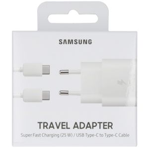 Samsung Travel Adapter + USB-C naar USB-C kabel Samsung Galaxy S23 - Wit