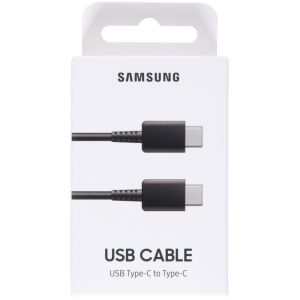 Samsung Originele USB-C naar USB-C kabel Samsung Galaxy A20e - 1 meter - Zwart