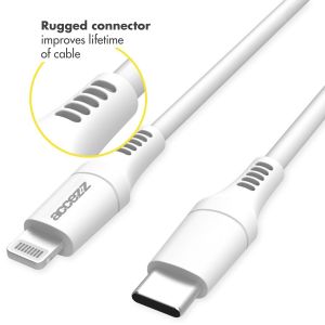 Accezz Lightning naar USB-C kabel iPhone 8 - MFi certificering - 2 meter - Wit