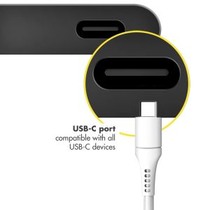 Accezz Lightning naar USB-C kabel iPhone 14 Plus - MFi certificering - 2 meter - Wit