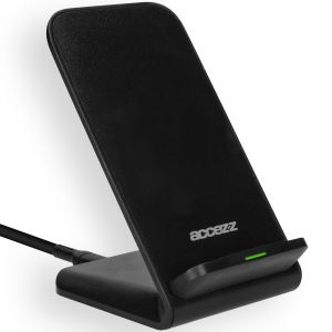 Accezz Qi Desk Wireless Charger iPhone 15 Pro - Draadloze oplader - 10 Watt - Zwart