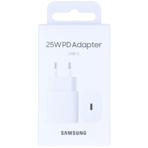 Samsung Fast Charging Adapter USB-C Samsung Galaxy S10 Plus - 25 Watt - Wit
