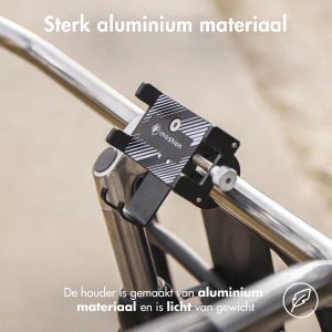 iMoshion Telefoonhouder fiets iPhone 14 Pro Max - Verstelbaar - Universeel - Aluminium - Zwart