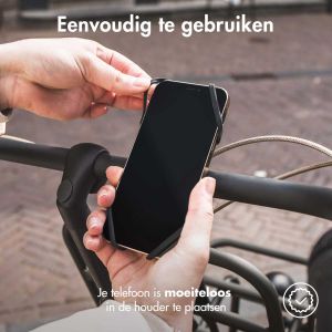 Accezz Telefoonhouder fiets iPhone SE (2016) - Verstelbaar - Universeel - Zwart