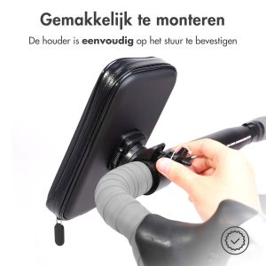 Accezz Telefoonhouder fiets iPhone X - Universeel - Met case - Zwart