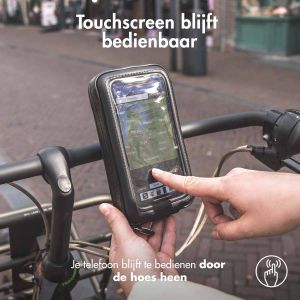 Accezz Telefoonhouder fiets iPhone 7 Plus - Universeel - Met case - Zwart