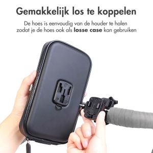 Accezz Telefoonhouder fiets iPhone 12 - Universeel - Met case - Zwart