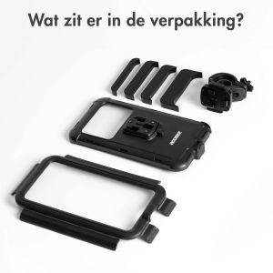 Accezz Telefoonhouder fiets Pro iPhone SE (2022) - Universeel - Met case - Zwart