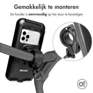 Accezz Telefoonhouder fiets Pro iPhone 13 - Universeel - Met case - Zwart