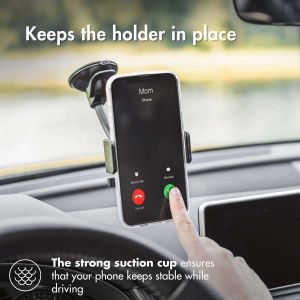 Accezz Telefoonhouder auto Samsung Galaxy S21 FE - Universeel - Voorruit - Zwart