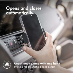 Accezz Telefoonhouder auto iPhone SE (2016) - Verstelbaar - Universeel - Ventilatierooster - Zwart 