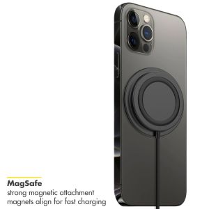 Accezz MagSafe Wireless Charger naar USB-C kabel iPhone 15 Plus - MagSafe oplader - Anti Slip - Zwart