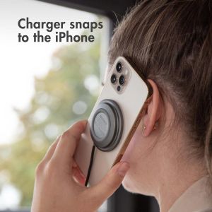 Accezz MagSafe Wireless Charger naar USB-C kabel iPhone 15 Pro - MagSafe oplader - Anti Slip - Zwart