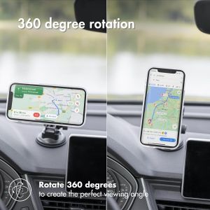 Accezz Telefoonhouder auto iPhone 14 Pro Max - MagSafe - Dashboard en voorruit - Magnetisch - Zwart