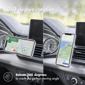 Accezz Telefoonhouder auto iPhone 14 Pro Max - MagSafe - Ventilatierooster - Magnetisch - Zwart