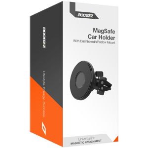 Accezz Telefoonhouder auto iPhone 14 Pro Max - MagSafe - Ventilatierooster - Magnetisch - Zwart