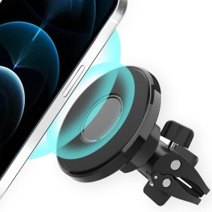 Accezz Telefoonhouder auto iPhone 13 Mini - MagSafe - Ventilatierooster - Magnetisch - Zwart