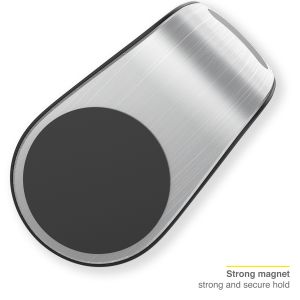 Accezz Telefoonhouder auto iPhone SE (2020) - Universeel - Ventilatierooster - Magnetisch - Zilver