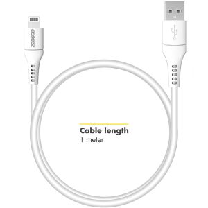 Accezz Wall Charger met Lightning naar USB kabel iPhone 7 - Oplader - MFi certificering - 20 Watt - 1 meter - Wit