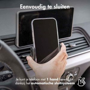 iMoshion Telefoonhouder auto iPhone 13 Pro - Verstelbaar - Universeel - Carbon - Ventilatierooster - Zwart