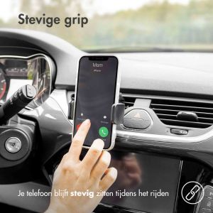Accezz Telefoonhouder auto iPhone 15 - Draadloze oplader - Ventilatierooster - Zwart