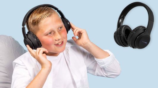 iMoshion Kids LED Light Bluetooth Headphones - Kinder koptelefoon - Draadloze koptelefoon + AUX kabel - Roze