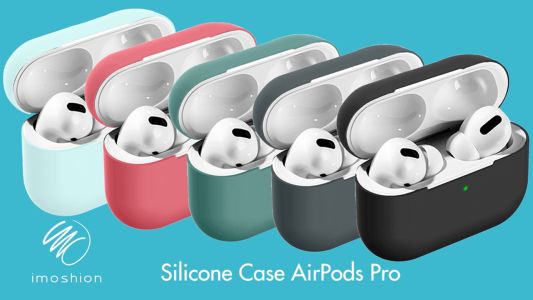 iMoshion Siliconen Case voor AirPods Pro - Lichtblauw