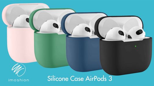 iMoshion Siliconen Case AirPods 3 (2021) - Donkergroen