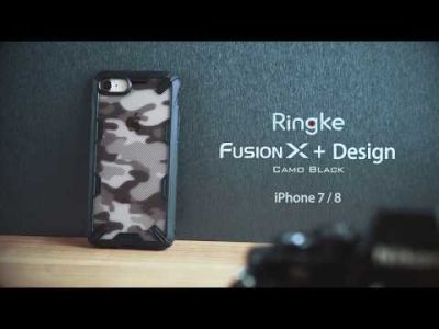 Ringke Fusion X Design Backcover OnePlus 8 - Camo Zwart