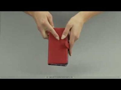 Selencia Echt Lederen Bookcase Samsung Galaxy S10 Plus - Rood