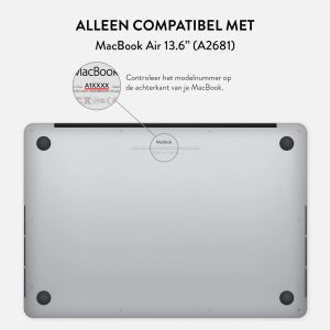 Burga Hardshell Cover MacBook Air 13 inch (2022) / Air 13 inch (2024) M3 chip - A2681 / A3113 - Snowstorm