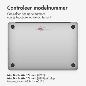 iMoshion Hard Cover MacBook Air 15 inch (2023) / Air 15 inch (2024) M3 chip - A2941 / A3114 - Petrol Green