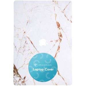 iMoshion Laptop Cover MacBook Air 13 inch (2022) / Air 13 inch (2024) M3 chip - A2681 / A3113 - White Marble