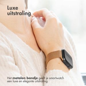 iMoshion Milanees magnetisch bandje Apple Watch Series 1-9 / SE - 38/40/41 mm - Maat S - Rosé Goud