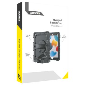 Accezz Rugged Backcover met schouderstrap iPad (2017 / 2018) - Zwart