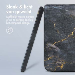 iMoshion Design Slim Soft Case Sleepcover Kobo Clara 2E / Tolino Shine 4 - Black Marble
