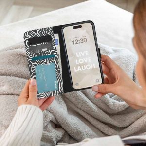 iMoshion Design Bookcase Samsung Galaxy S10e - Black And White