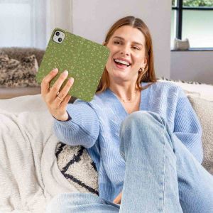 iMoshion Design Bookcase Samsung Galaxy S21 - Green Flowers