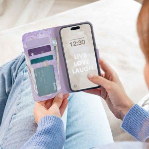 iMoshion Design Bookcase Samsung Galaxy S20 FE - Purple Marble