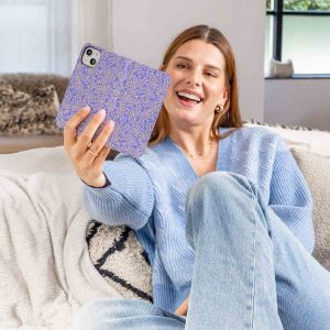 iMoshion Design Bookcase Samsung Galaxy A54 (5G) - Purple White Flowers