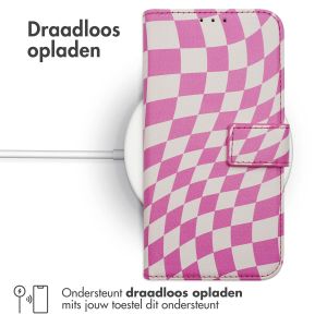 iMoshion Design Bookcase iPhone 14 - Retro Pink