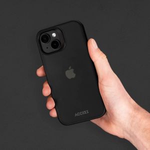 Accezz Rugged Frosted Backcover iPhone 15 Pro Max - Zwart