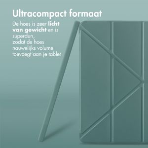 iMoshion Origami Bookcase iPad 6 (2018) / 5 (2017) / Air 2 (2014) / Air 1 (2013) - Donkergroen