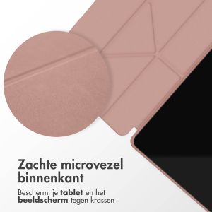 iMoshion Origami Bookcase Samsung Galaxy Tab A9 Plus - Rosé Goud
